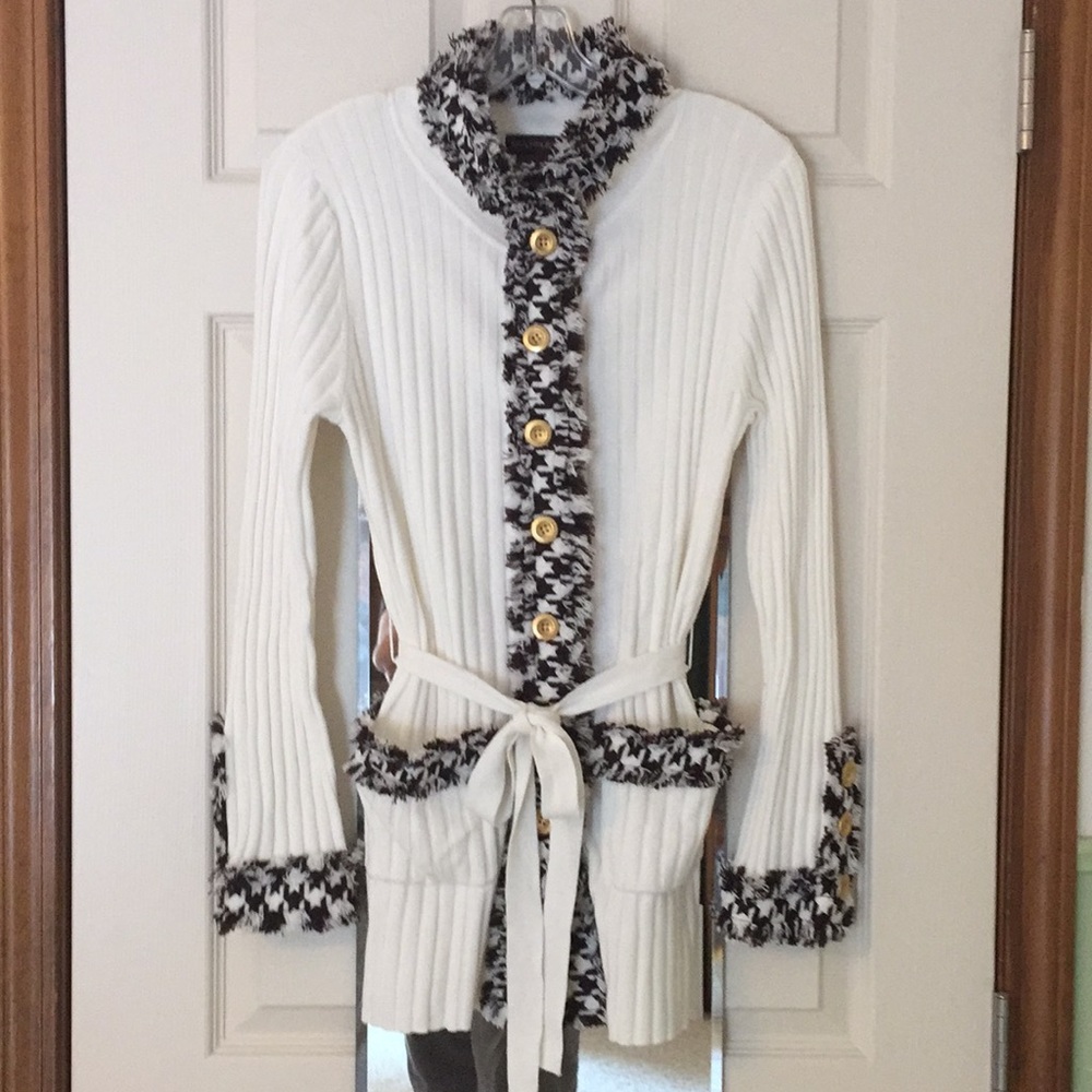Multiples brand cream cardigan sweater